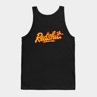 Redshit Fire Burn Logo Tank Top